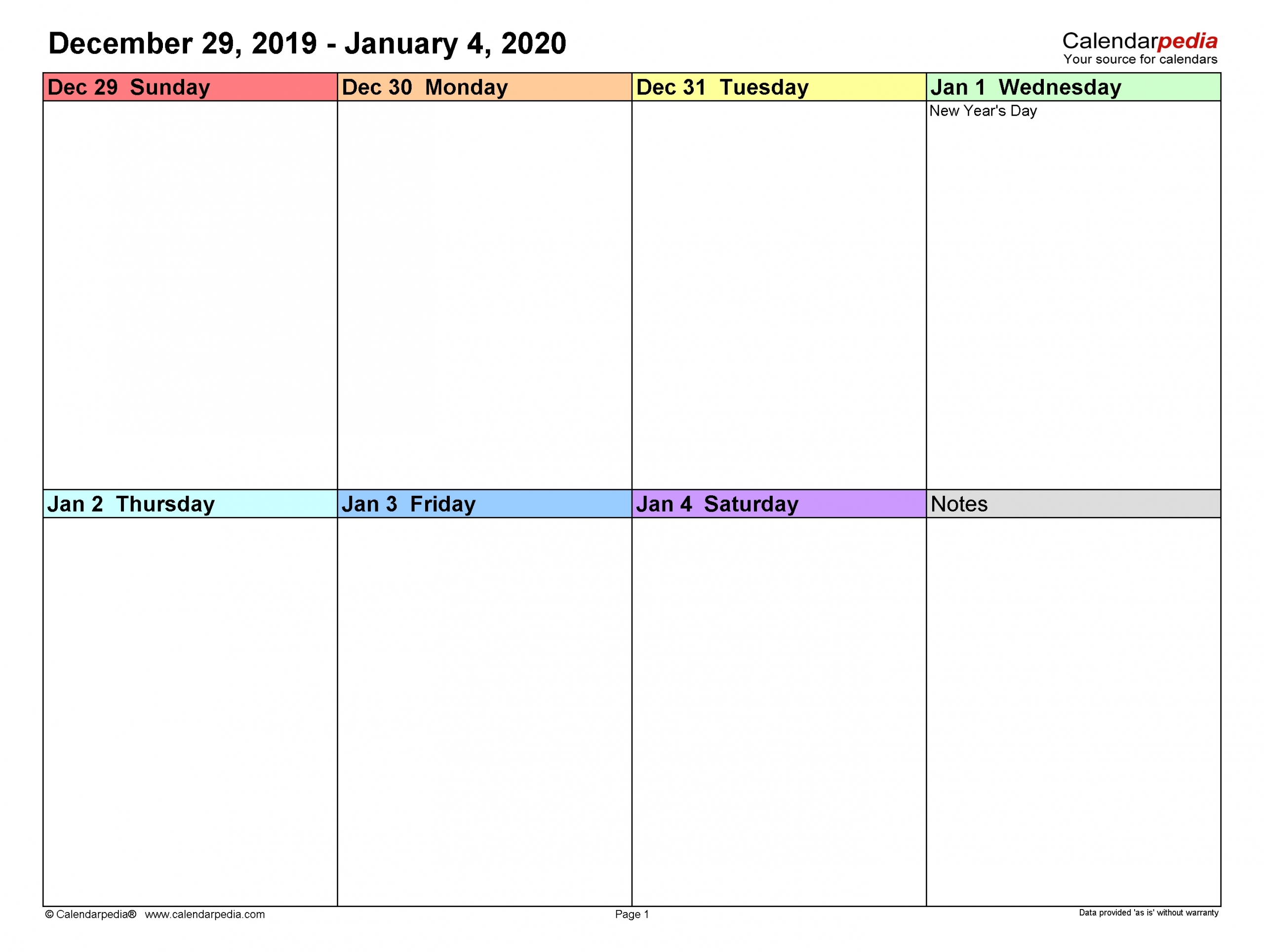 Weekly Calendars 2020 For Pdf - 12 Free Printable Templates within Calendar 2020 Week Wise In Window
