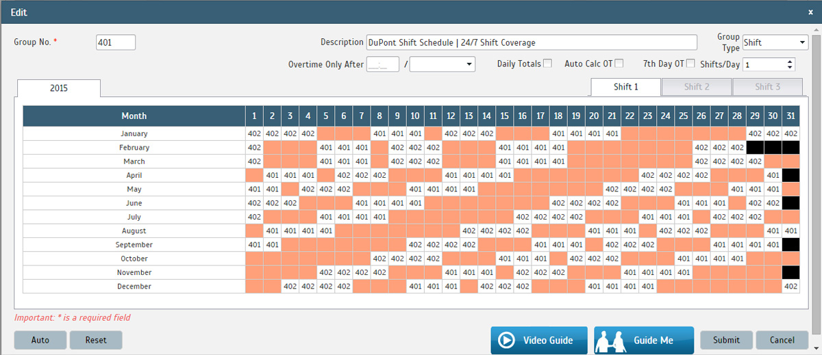 12 Hour Rotating Shift Schedule Calendar | Planner
