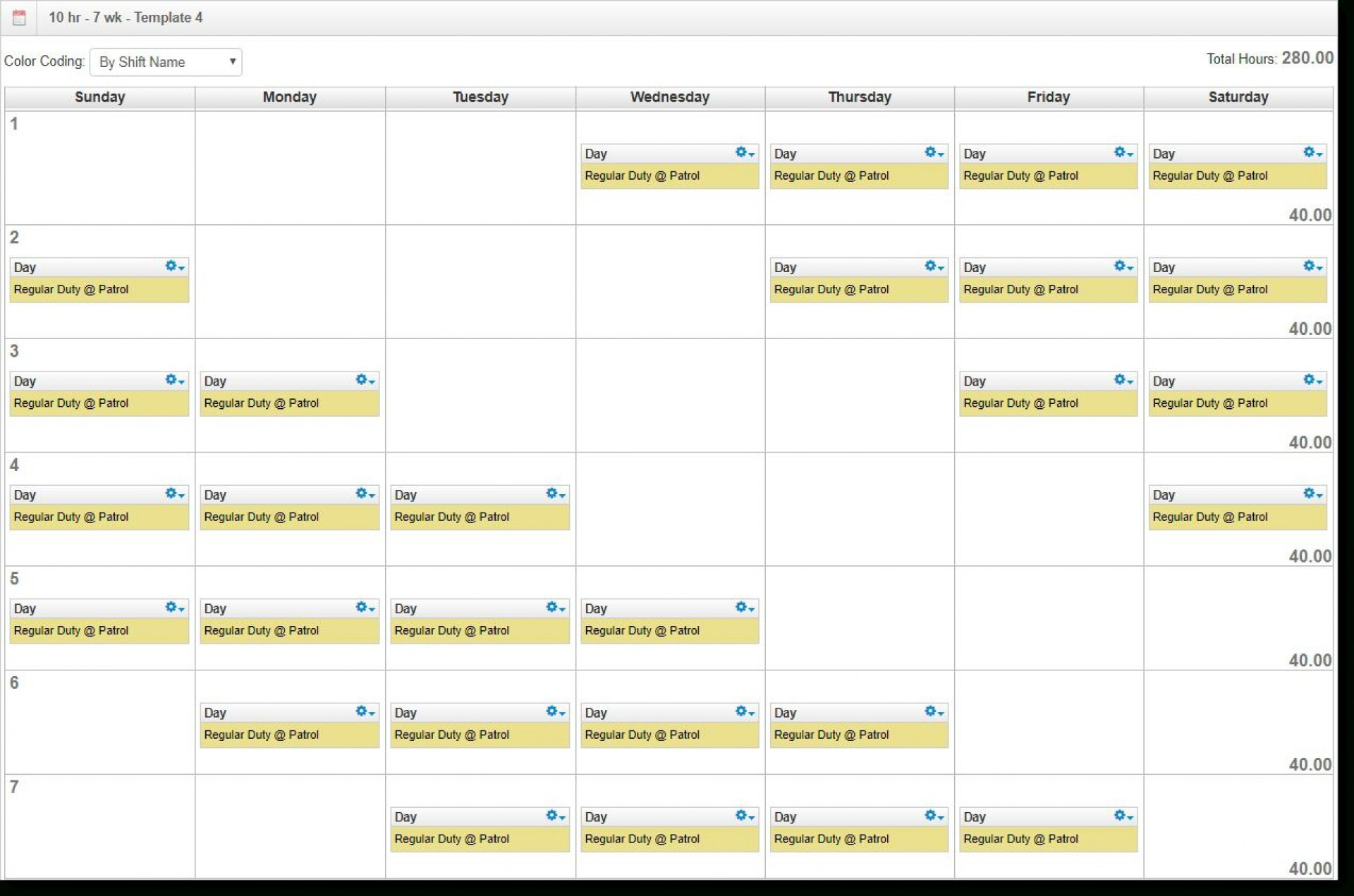 12 Hour Rotating Shift Schedule Template Excel ~ Addictionary