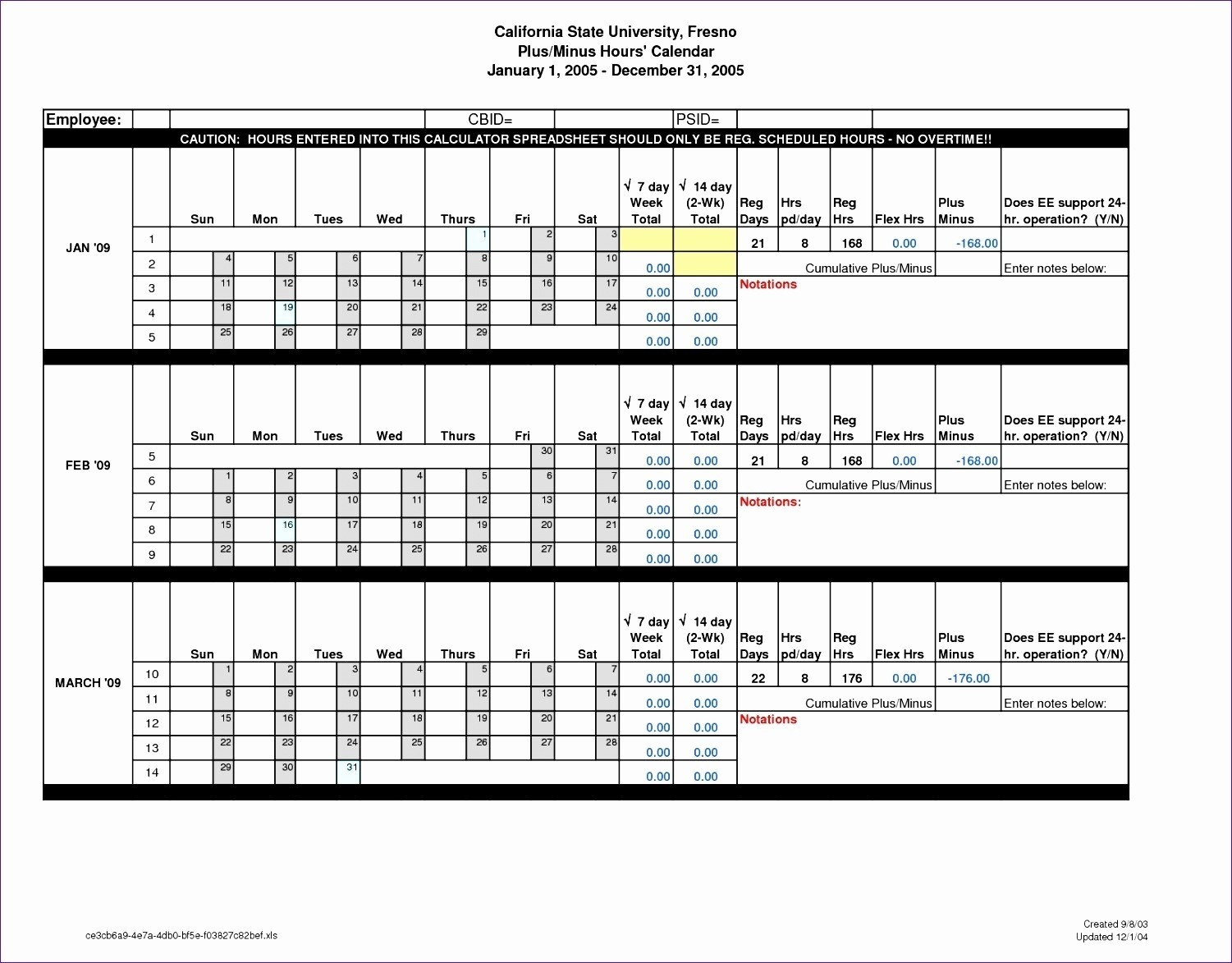 12 Hour Shift Template Free