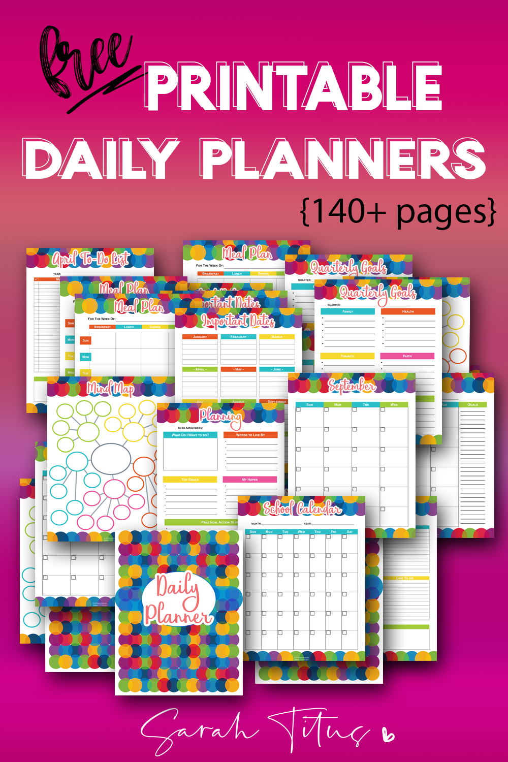 150+ Free Printable Daily Planner Templates That Will Save