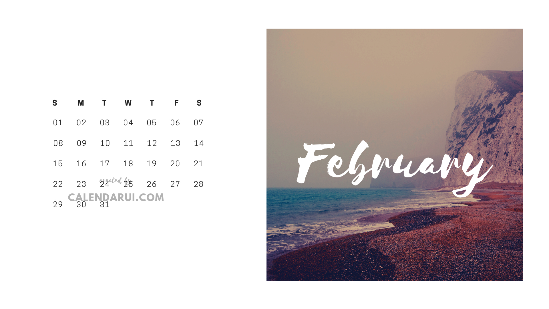 2 February Mini Calendar Template | Mini Calendars