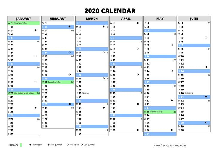 2020 Calendar With Week Numbers In Excel | Calendar With