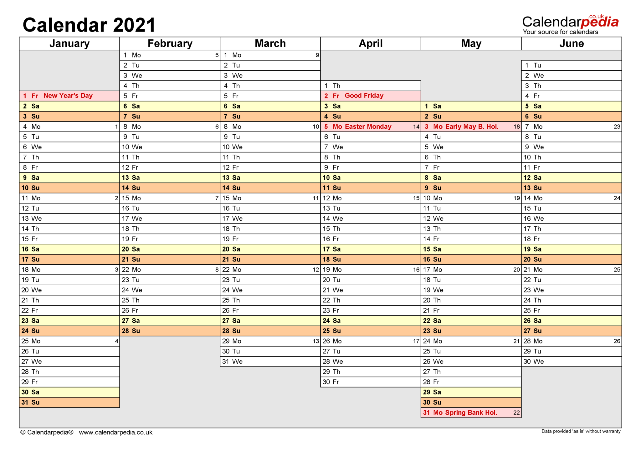 2020 Monday To Friday Schedule Template | Example Calendar