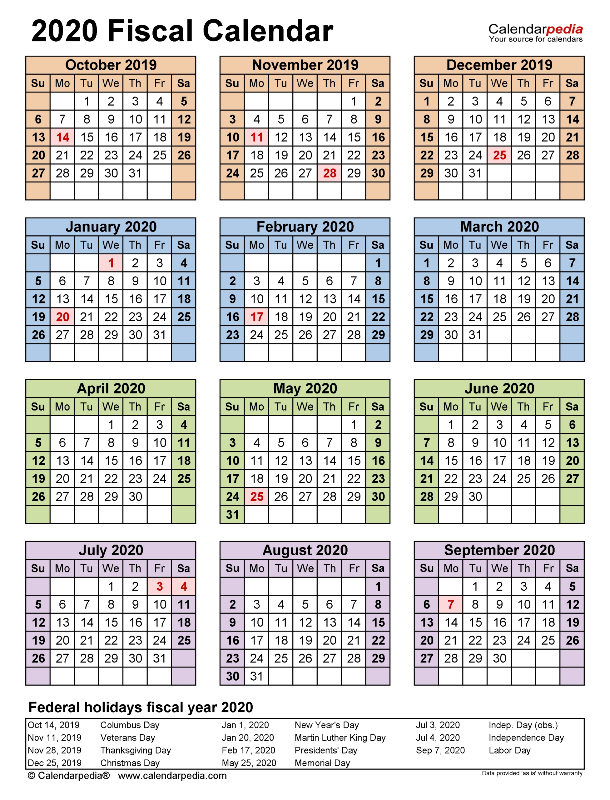 2021 19 Financial Calendar Printable - Template Calendar