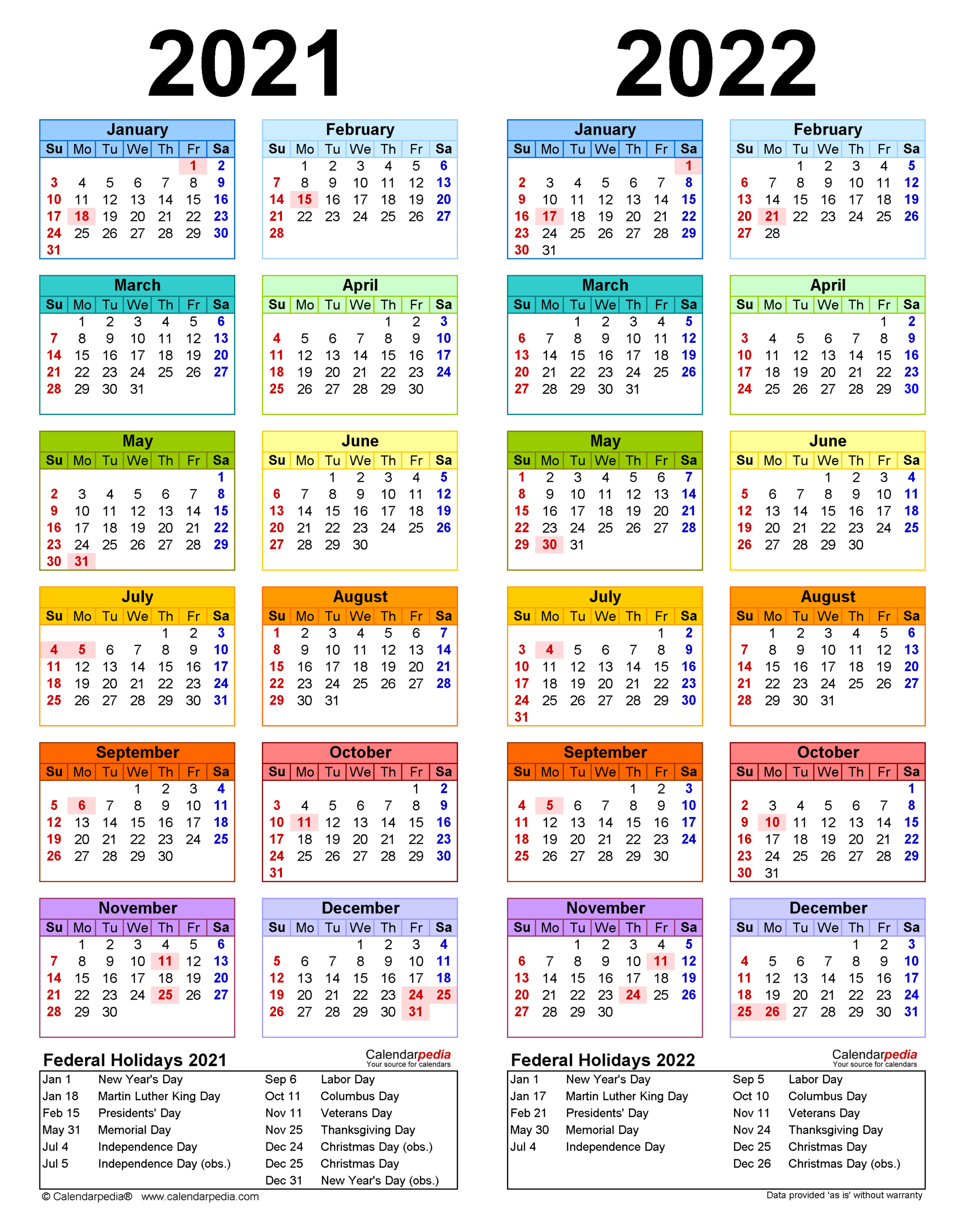 Calendar 2021 2021 2022 Printable 5579