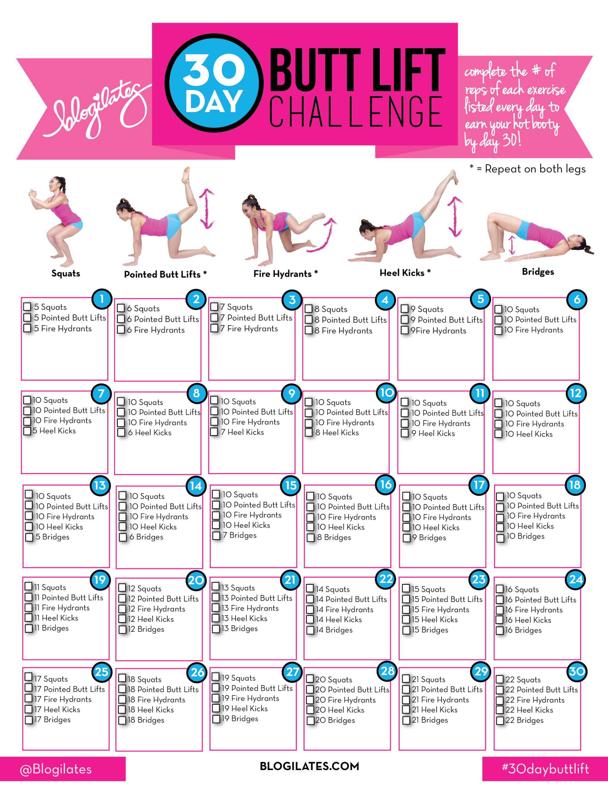 30 Day Butt Lift Challenge!