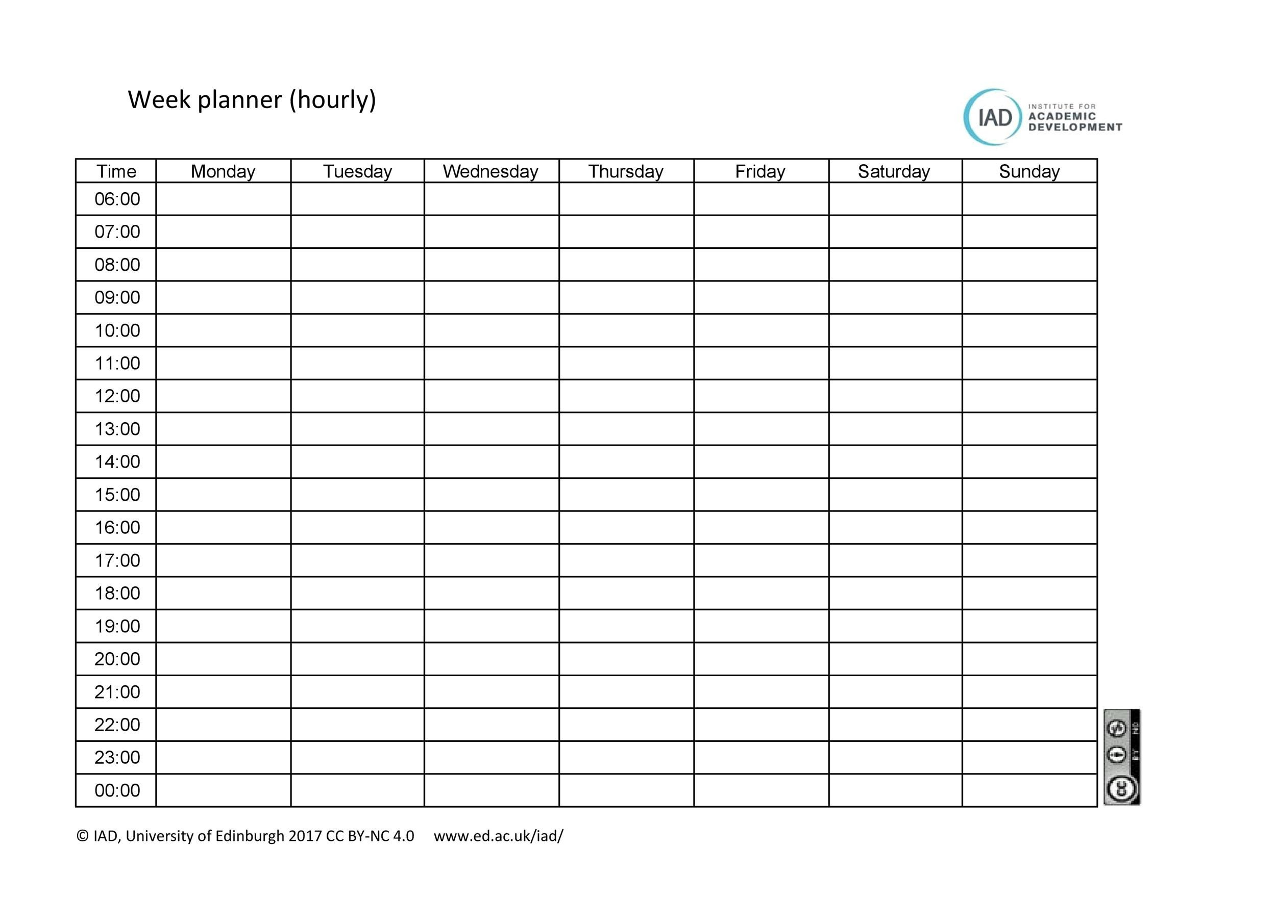 43 Effective Hourly Schedule Templates (Excel &amp; Ms Word) ᐅ