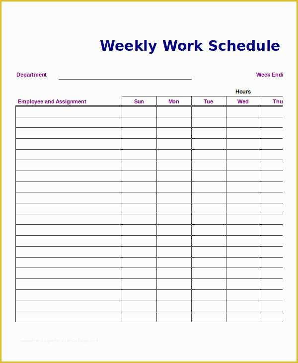 51 Free 3 Week Look Ahead Schedule Template