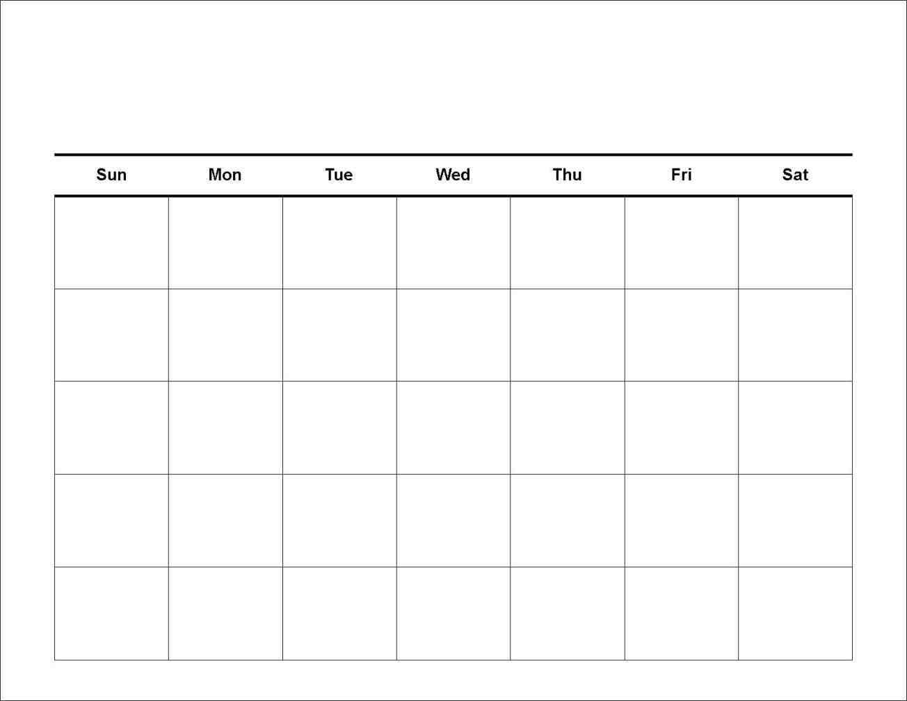 7 Day Schedule Template Blank :-Free Calendar Template