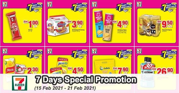 7 Eleven 7 Days Special Promotion (15 February 2021 - 21 February 2021)