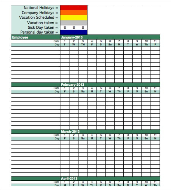 Attendance Tracking Template - 10+ Free Sample, Example