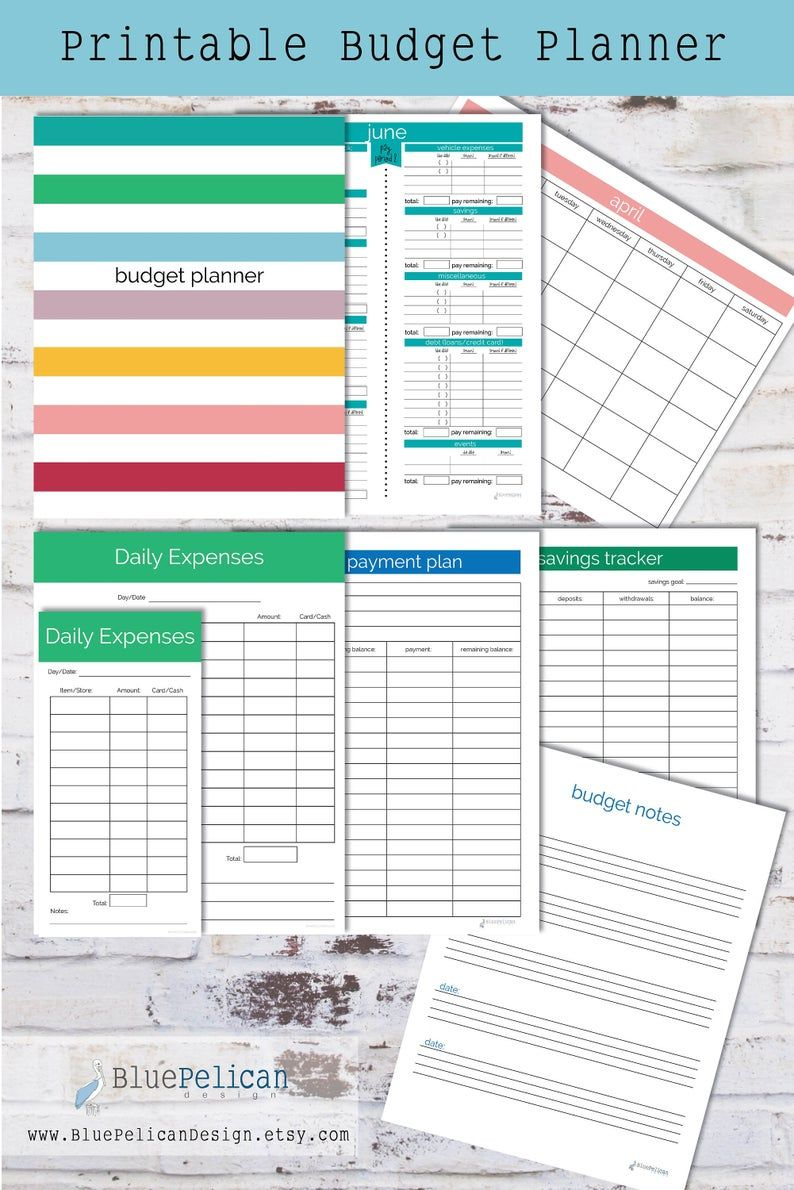 Bi-Weekly Budget Planner Bundle Expense Tracker Bundle