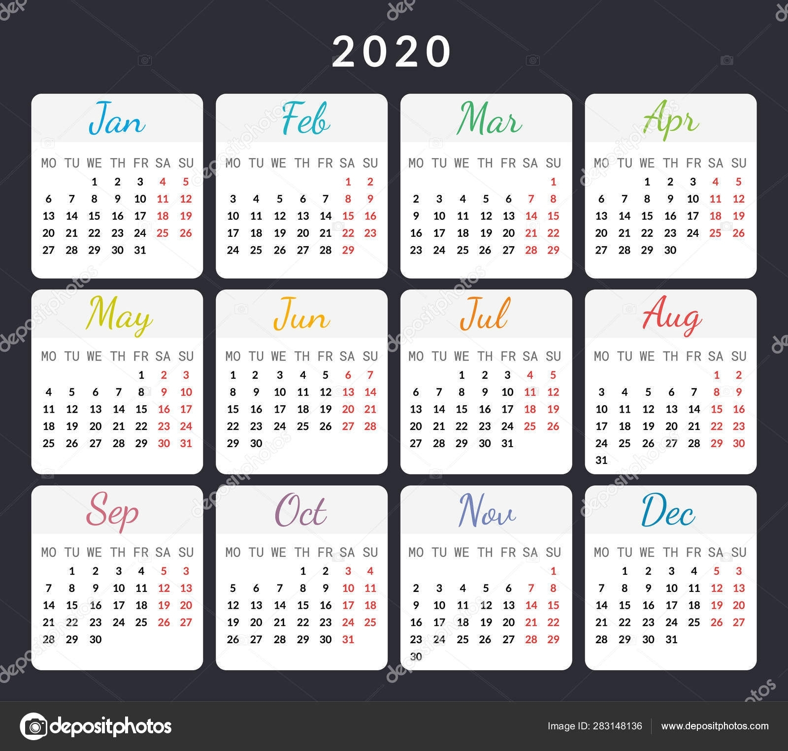 Calendar 2020 Special Days | Month Calendar Printable