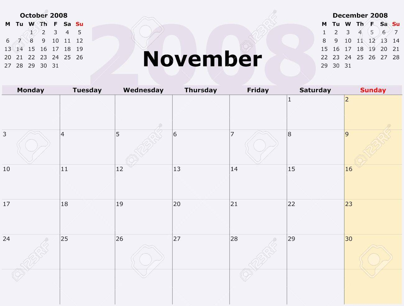 Calendar Monday To Sunday Monthly | Example Calendar Printable
