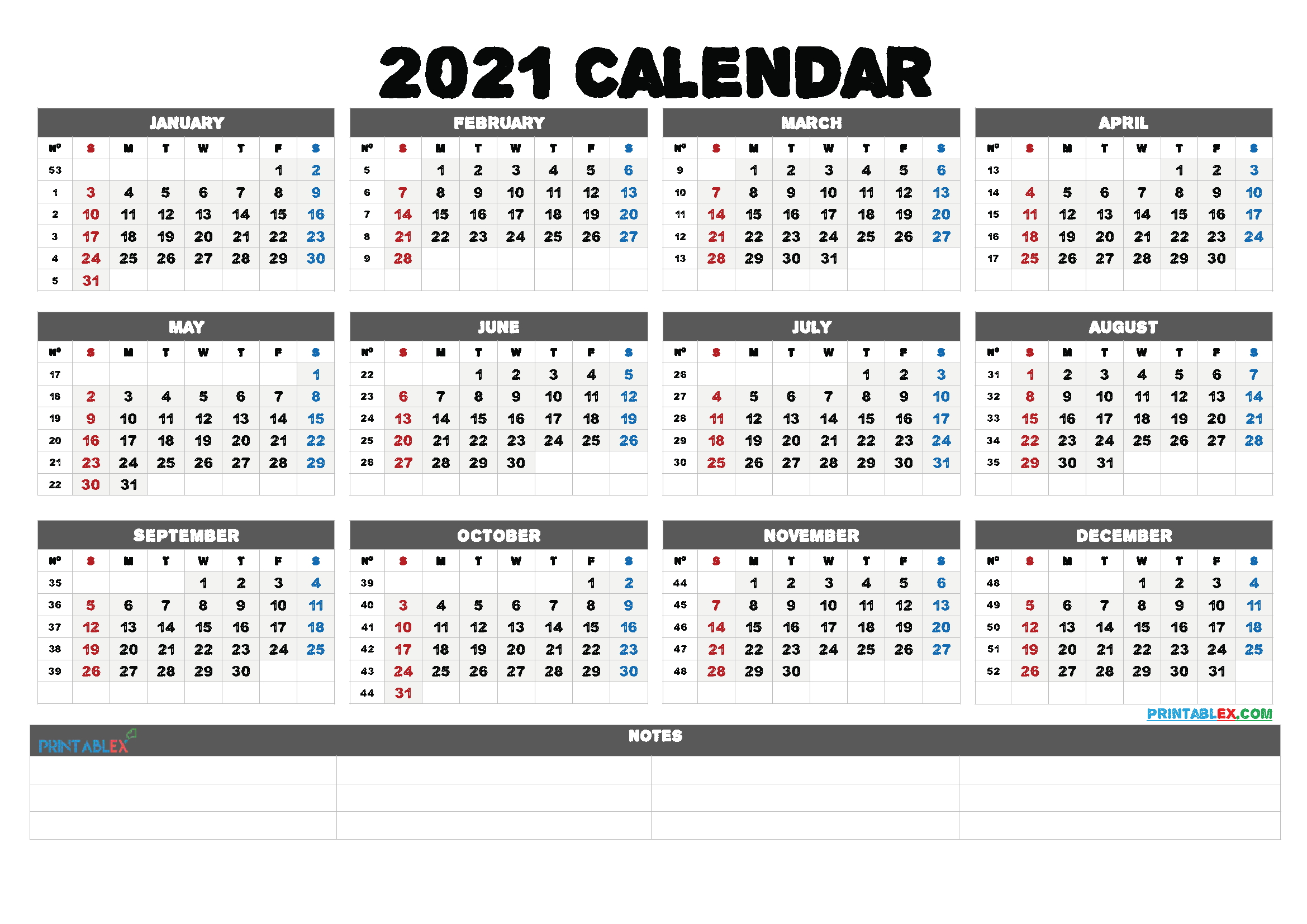 Calendarweek Number 2021 | Calendar 2021