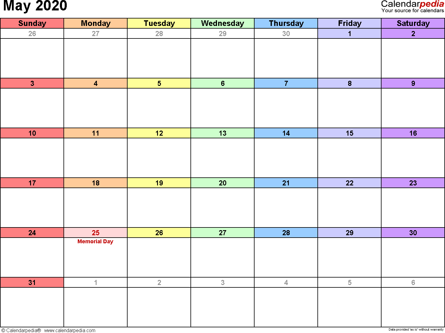 Collect Employee Data Calendar May 2020-2021 | Calendar