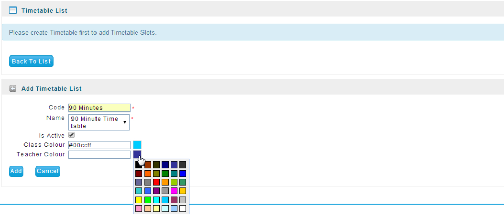 Creating Timetable Templates - Faq/Tutorialsfaq/Tutorials