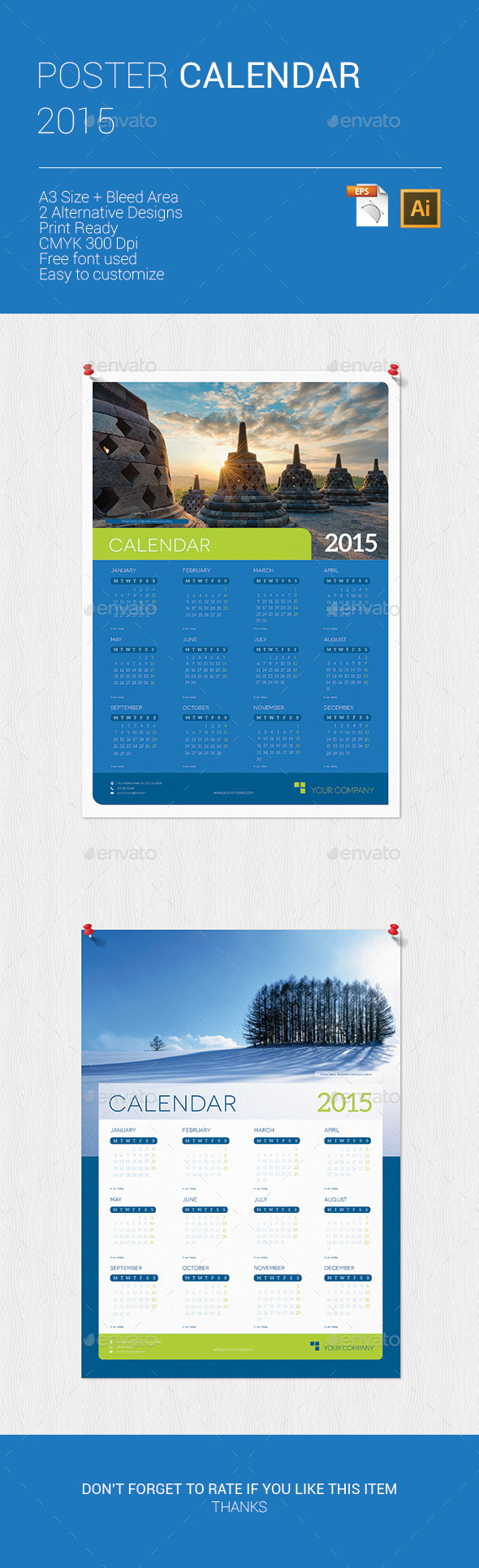 Credit Card Size Calendar Free Template 2015 » Tinkytyler