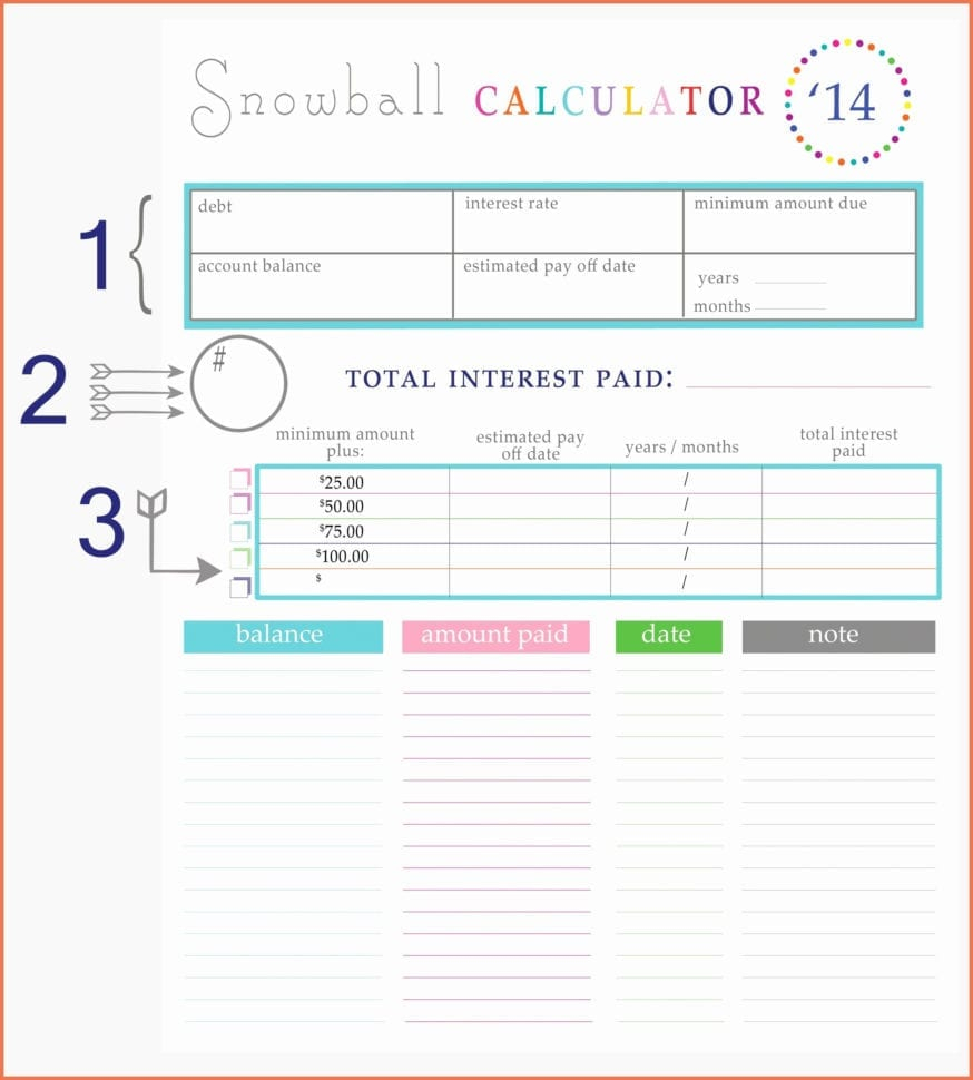 Dave Ramsey Debt Snowball Worksheet Yooob — Db-Excel