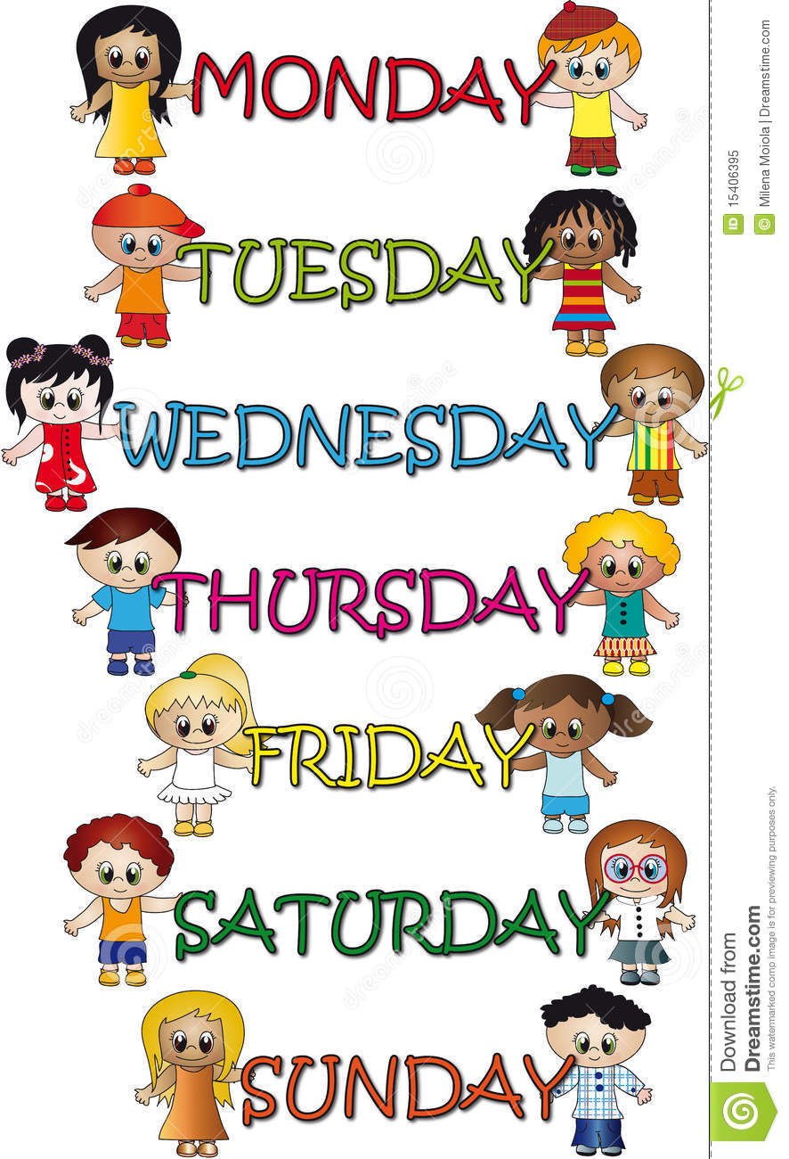 Days Of The Week Stock Illustration. Image Of Days, Sunday