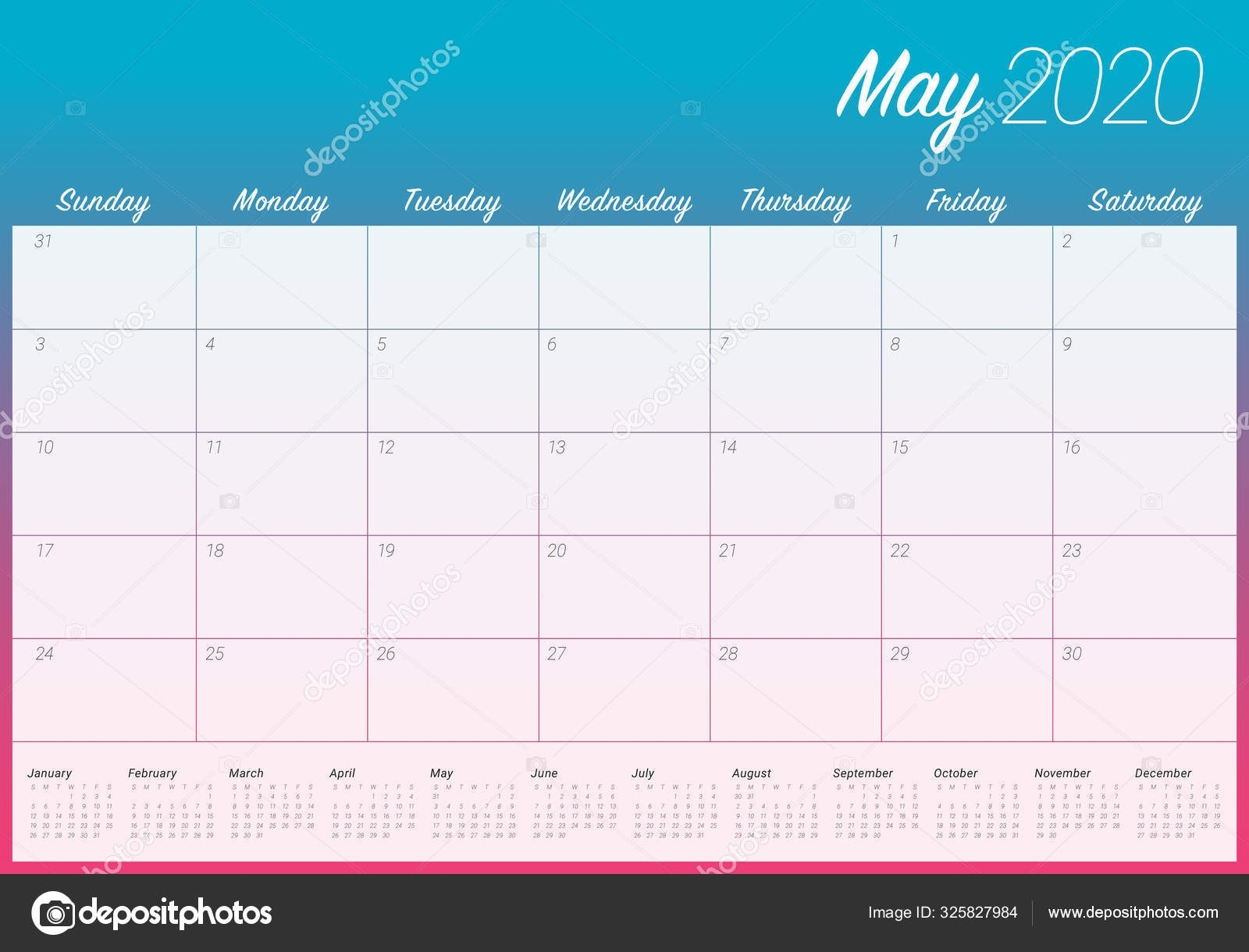 Depo 12 Week Calendar | Printable Calendar Template 2021