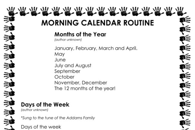 Easy Morning Calendar Routine - Busy Toddler