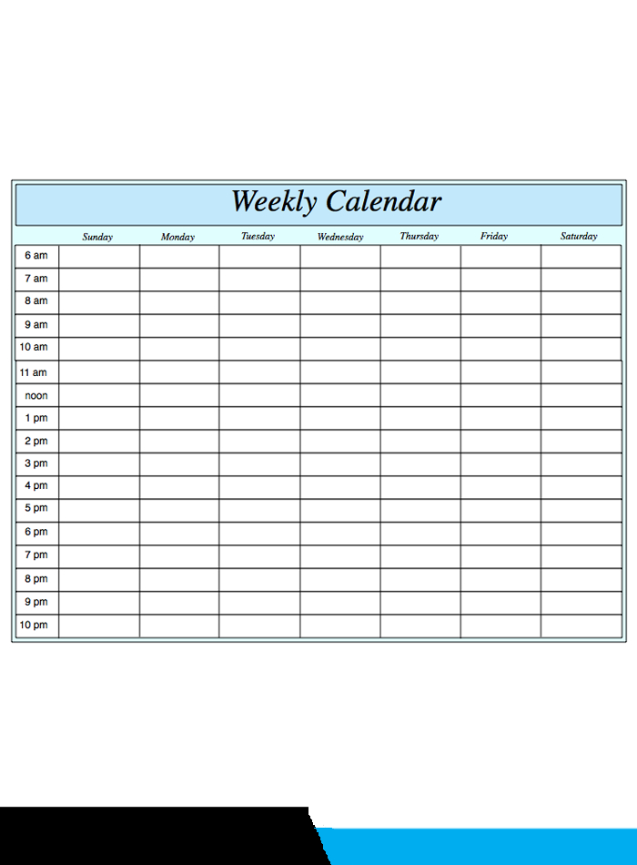 ️Free Printable Weekly Calendar 2019- 2020 Template [Pdf