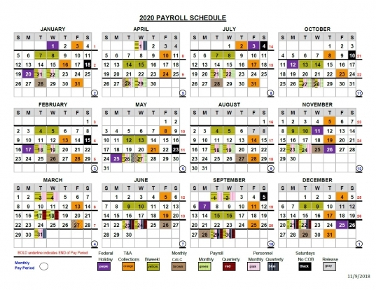 End Of Federal Pay Periods 2020 | Printable Calendar