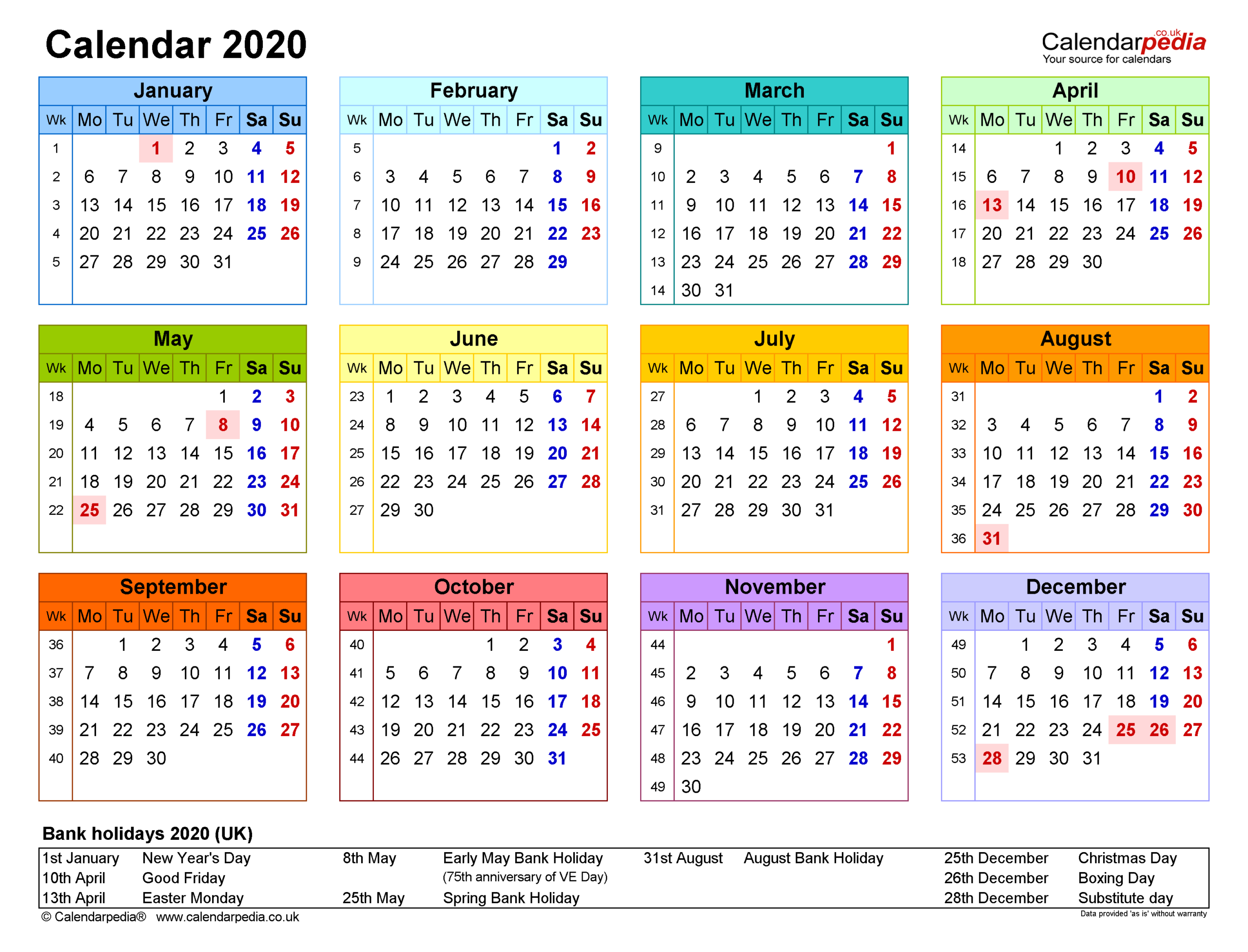 Excel Calendar With Week Numbers 2021 | Calendar