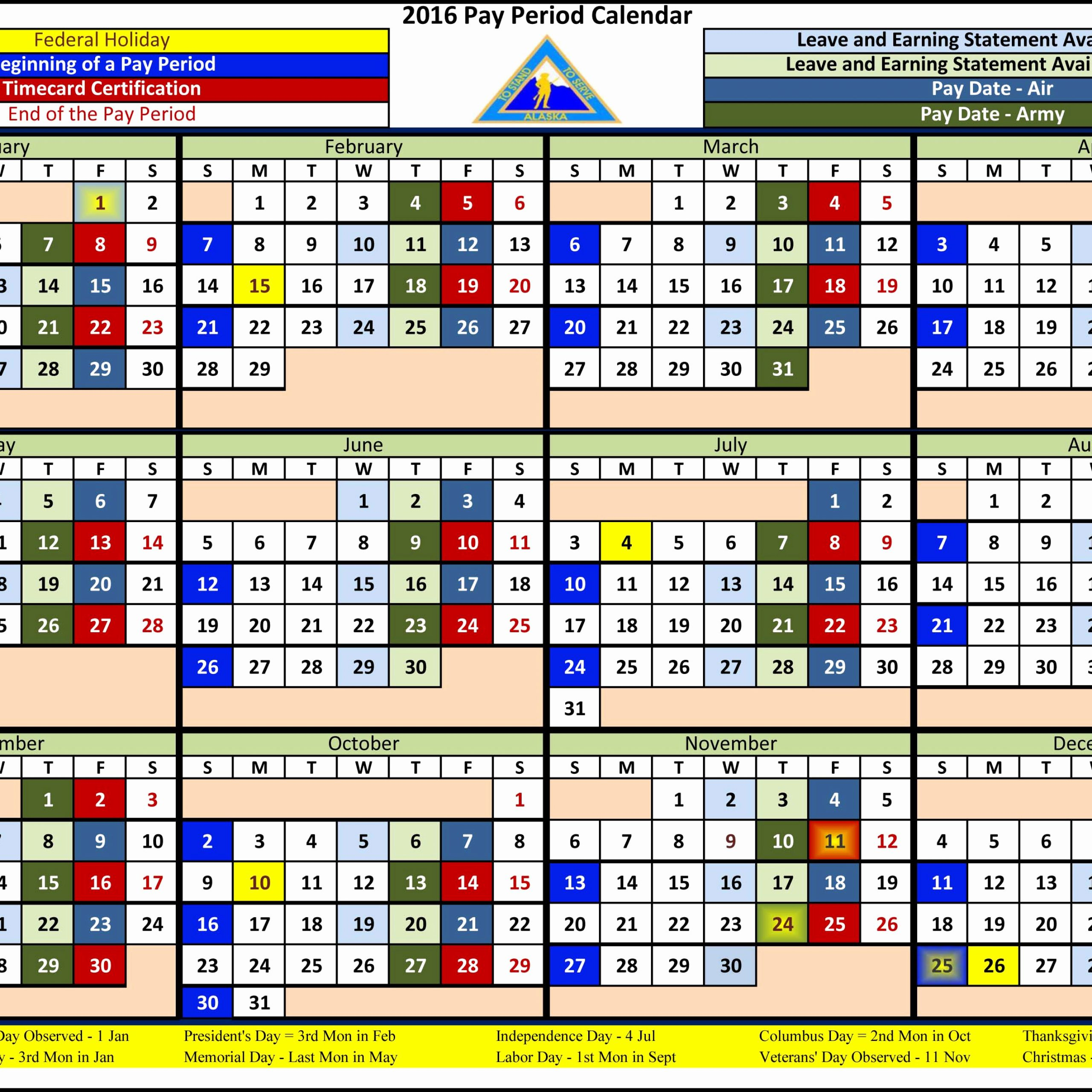 Federal Employee Pay Period Calendar 2020 | Free Printable