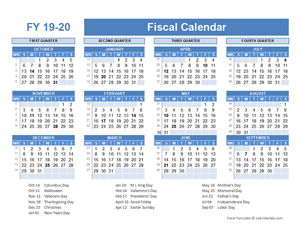 Fiscal Planner Template 2019 - Free Printable Templates