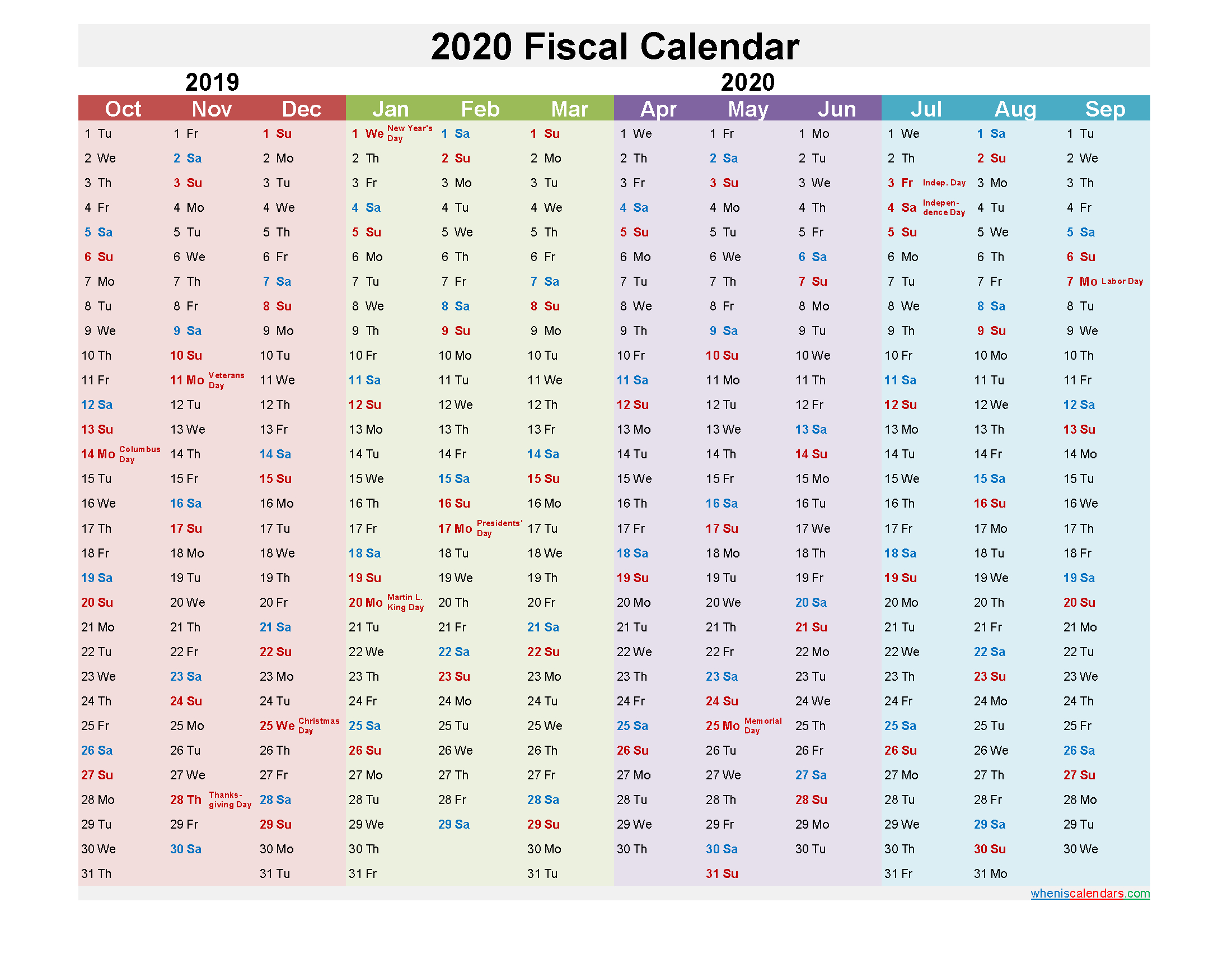 Week 19 Of Fiscal Year Date