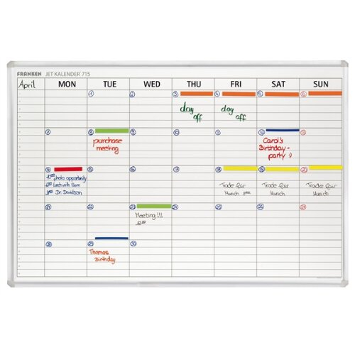 Franken Week Planner 900 X 600Mm Day Grid 108 X 19Mm