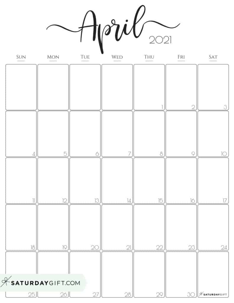 Free 2021 Printable Vertical Calendar | Month Calendar