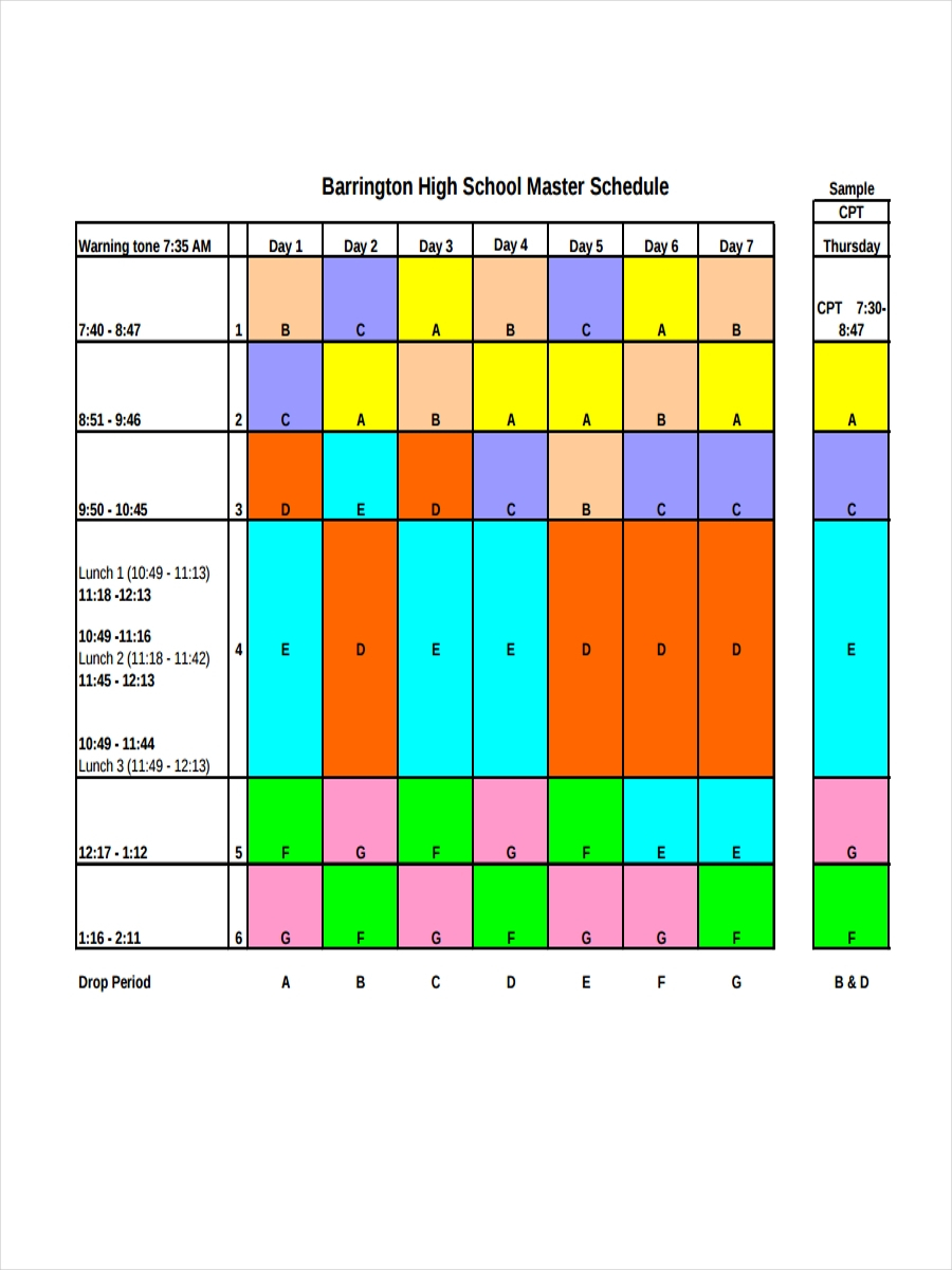 Free 6+ Rotation Schedule Examples &amp; Samples In Pdf | Doc | Examples