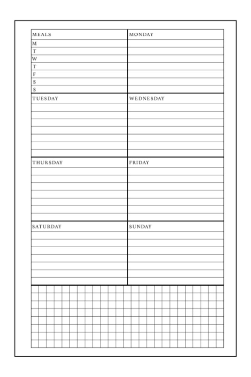 Free Dashboard Layout Planner Printables - Free Weekly