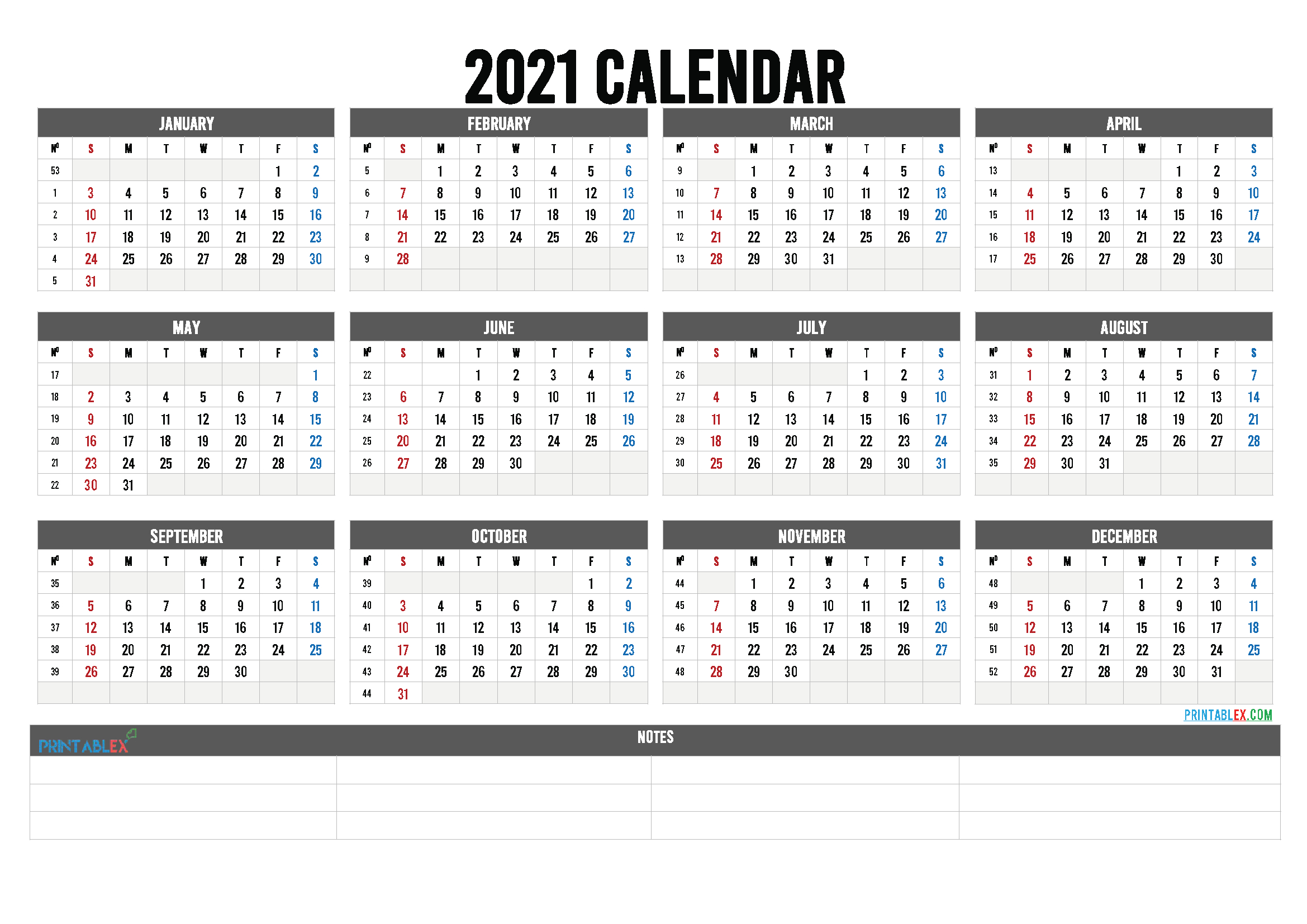 Free Editable Weekly 2021 Calendar / Free Fully Editable