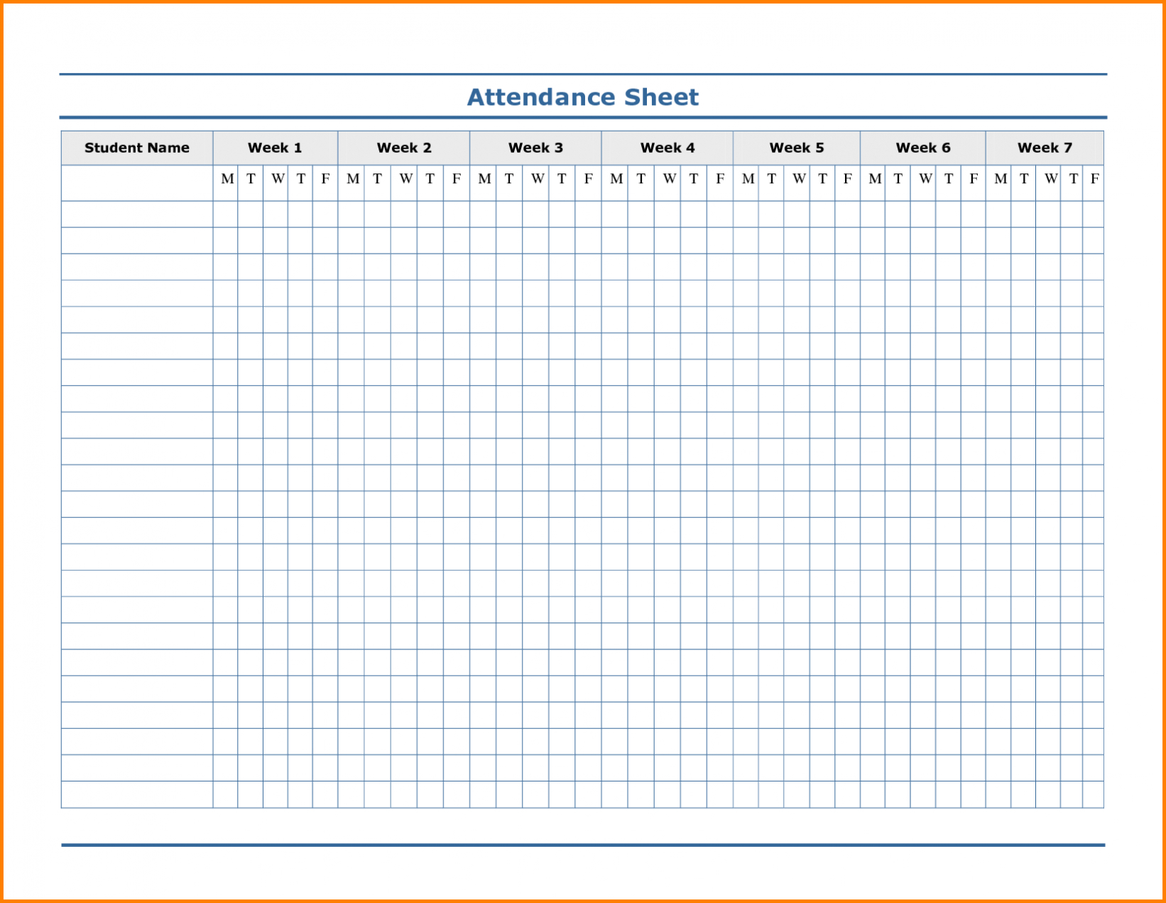 Free Employee Attendance Template | Example Calendar Printable