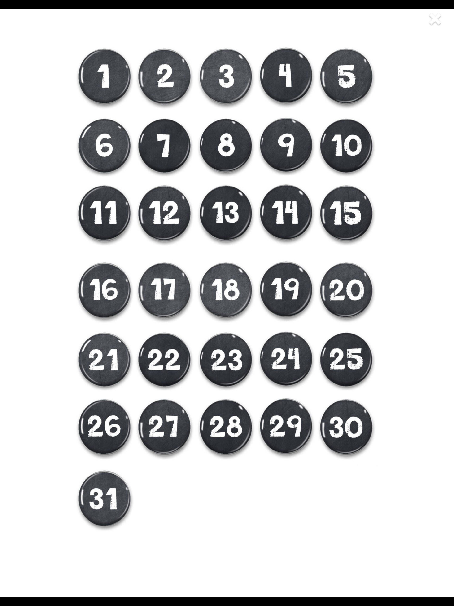 Free Printable Calendar Numbers 131