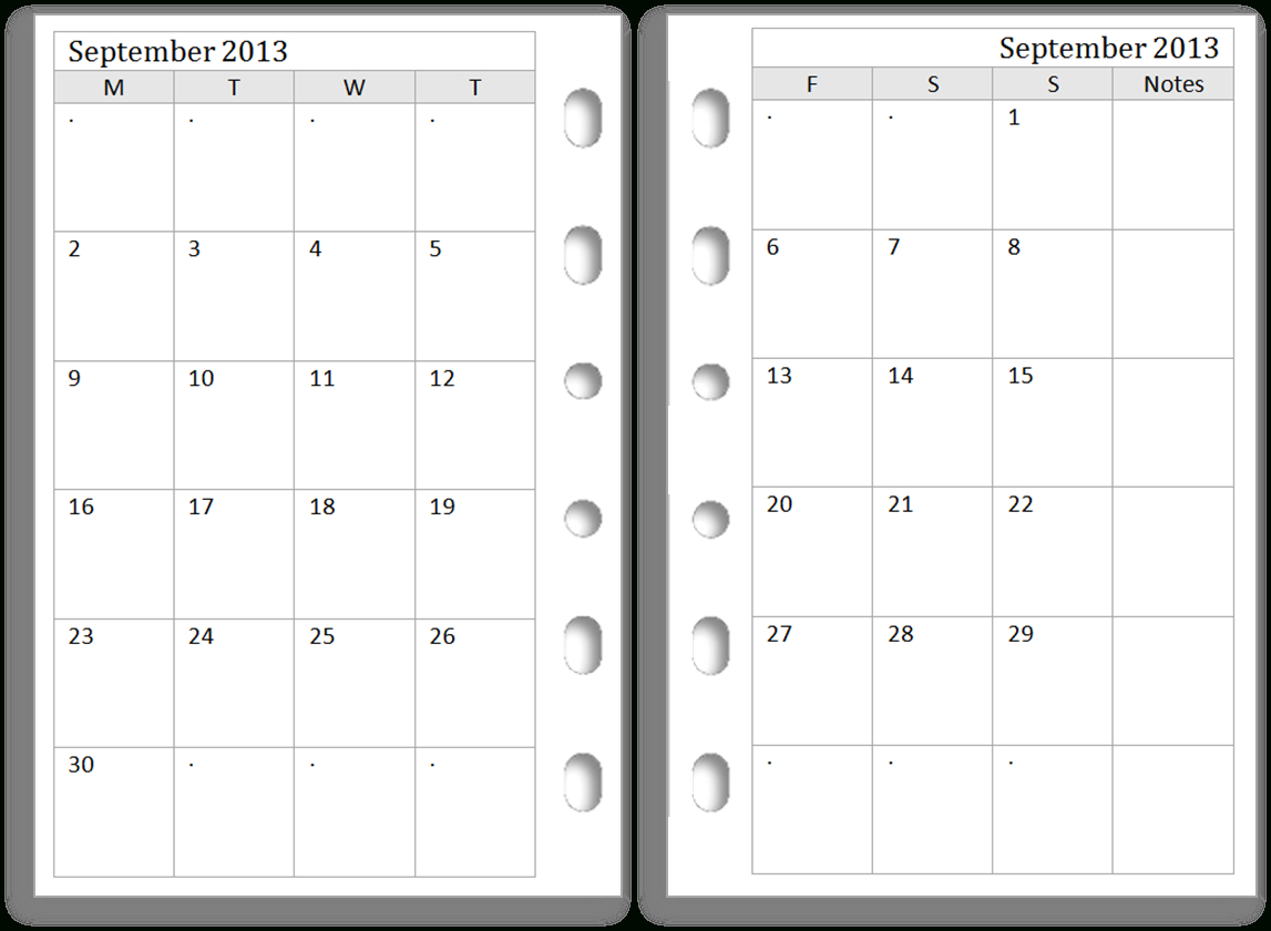 Free Printable Calendar 2013 2 Months Per Page - Www