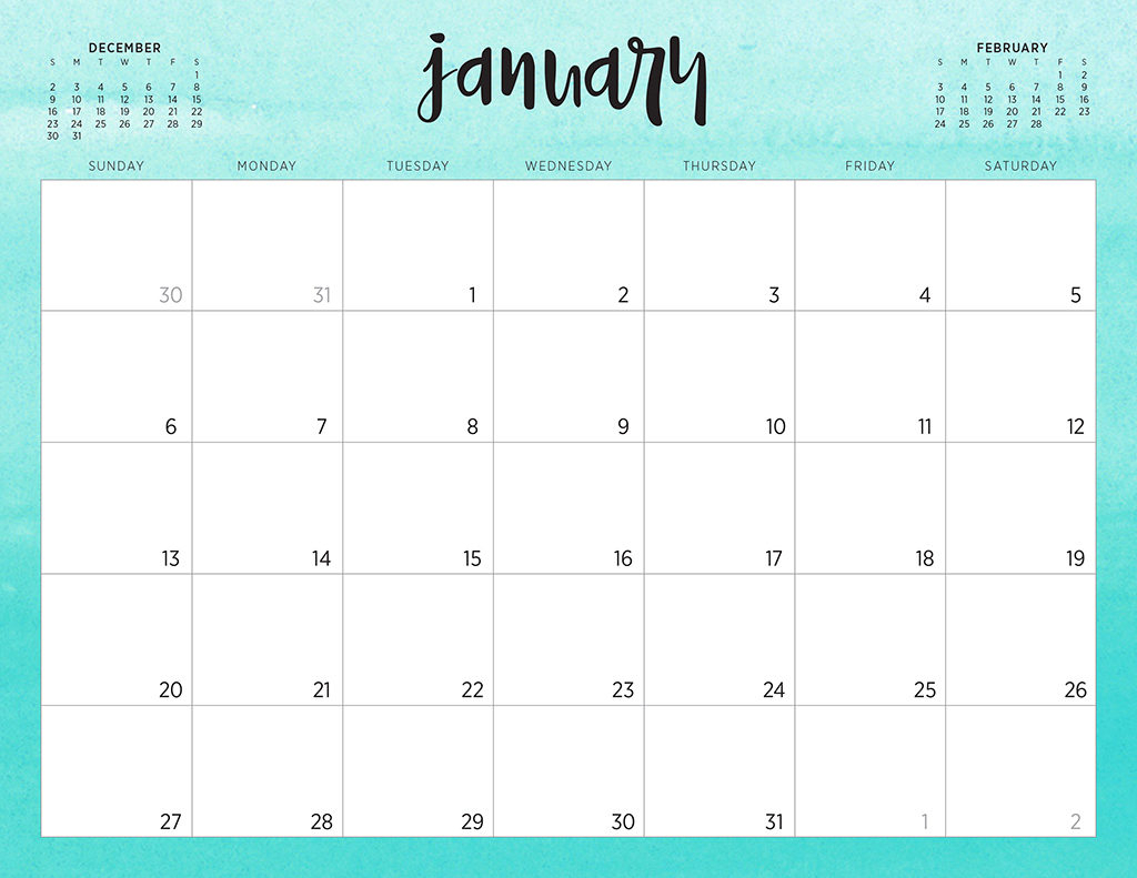 Free Printable Calendar No Download | Calendar Printables