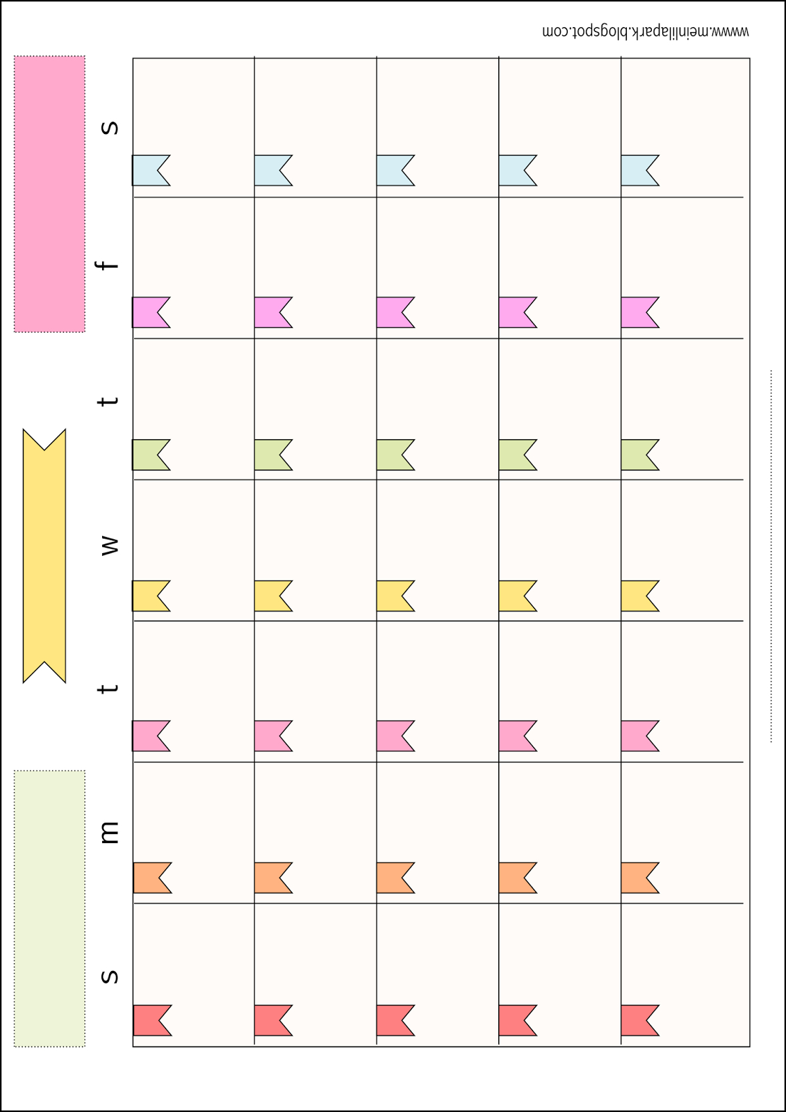 Free Printable Monthly Planner Page - Perpetual Calendar