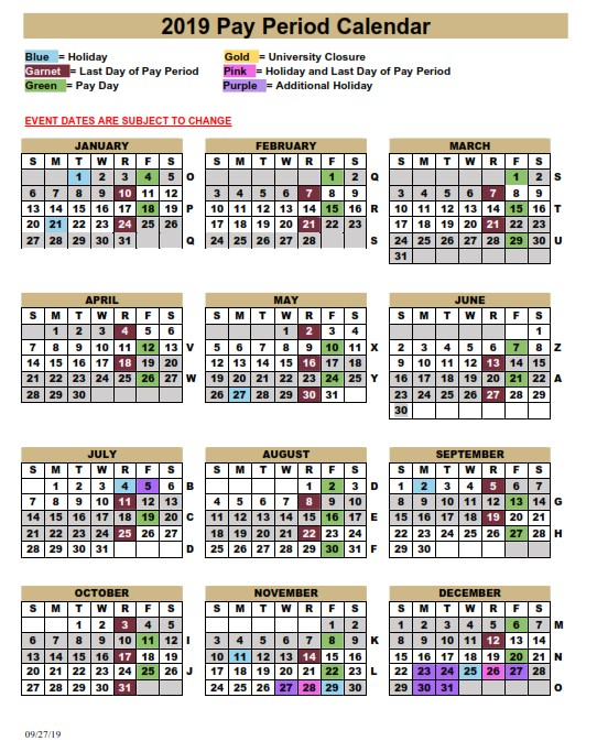 Fsu Pay Period Calendar 2020 | 2020 &amp; 2021 Pay Periods