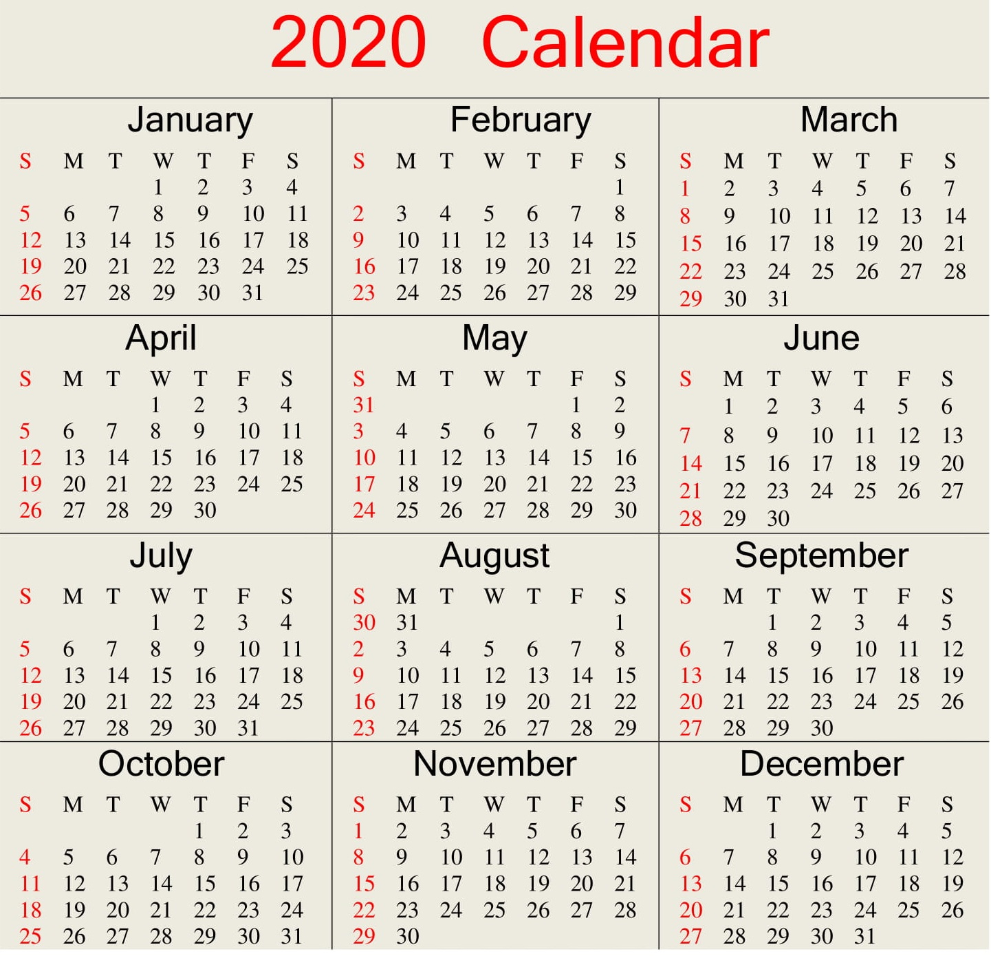 Julian Date Calendar 2020 In Excel | Free Printable Calendar