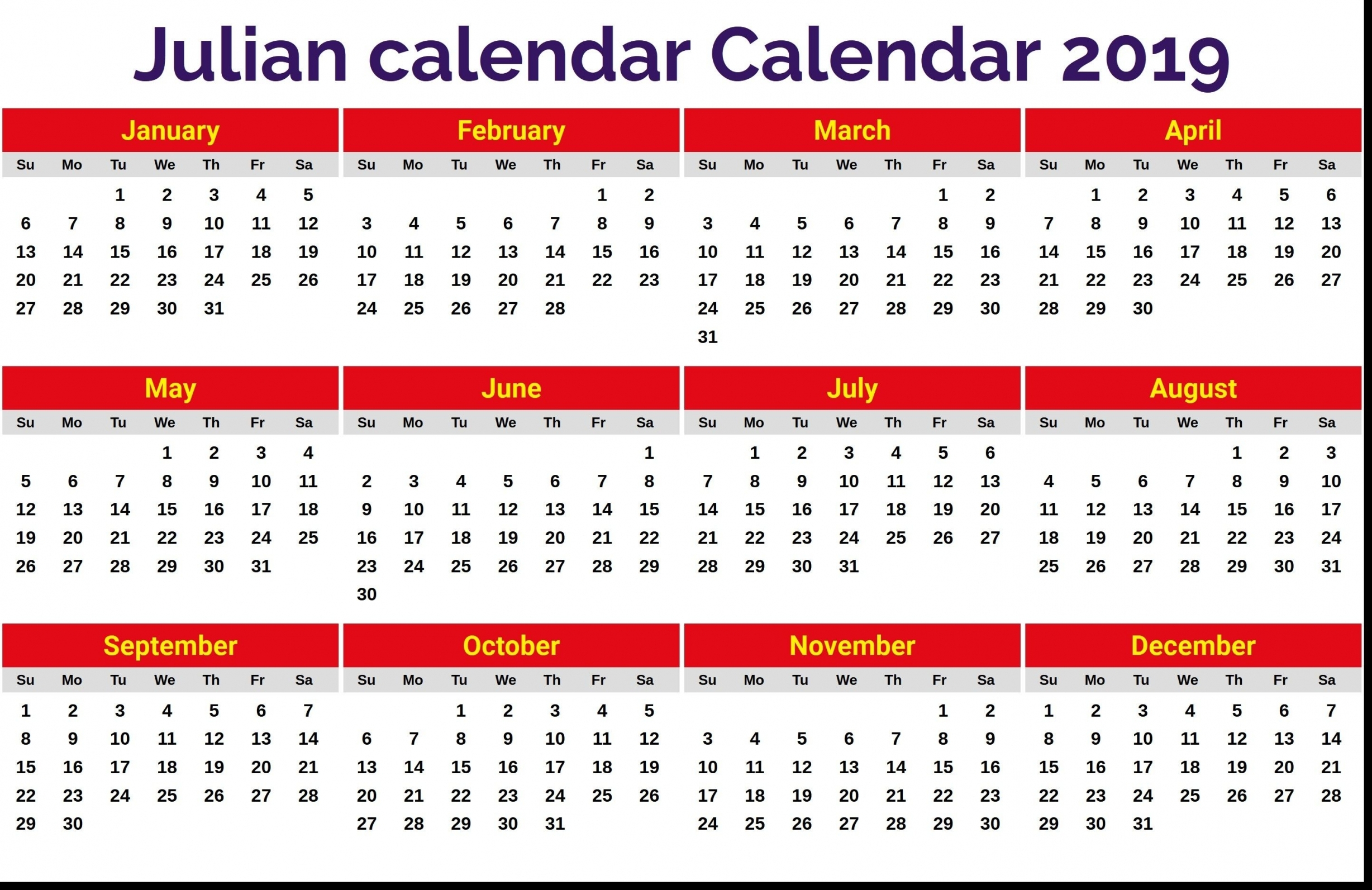 Julian Date Calendar Pdf | Free Letter Templates