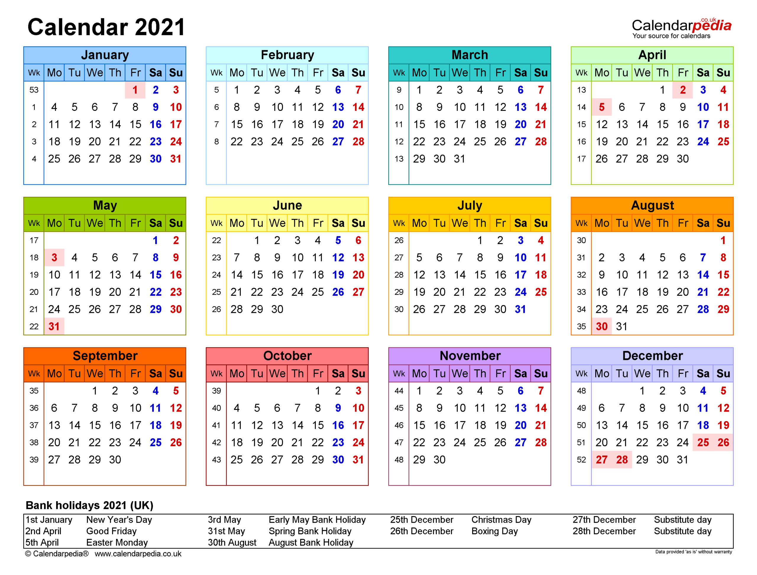 Calendarpedia 2025 Calendar