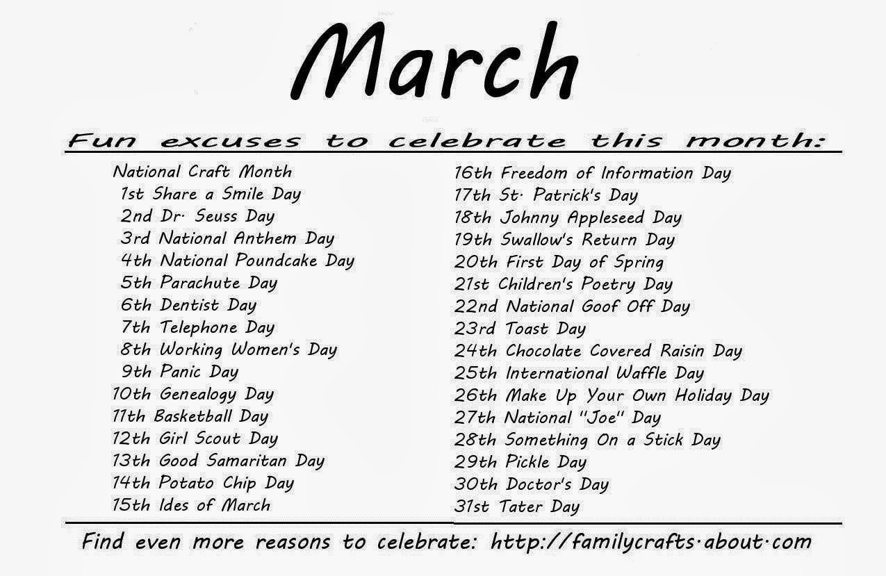 special days march 2021