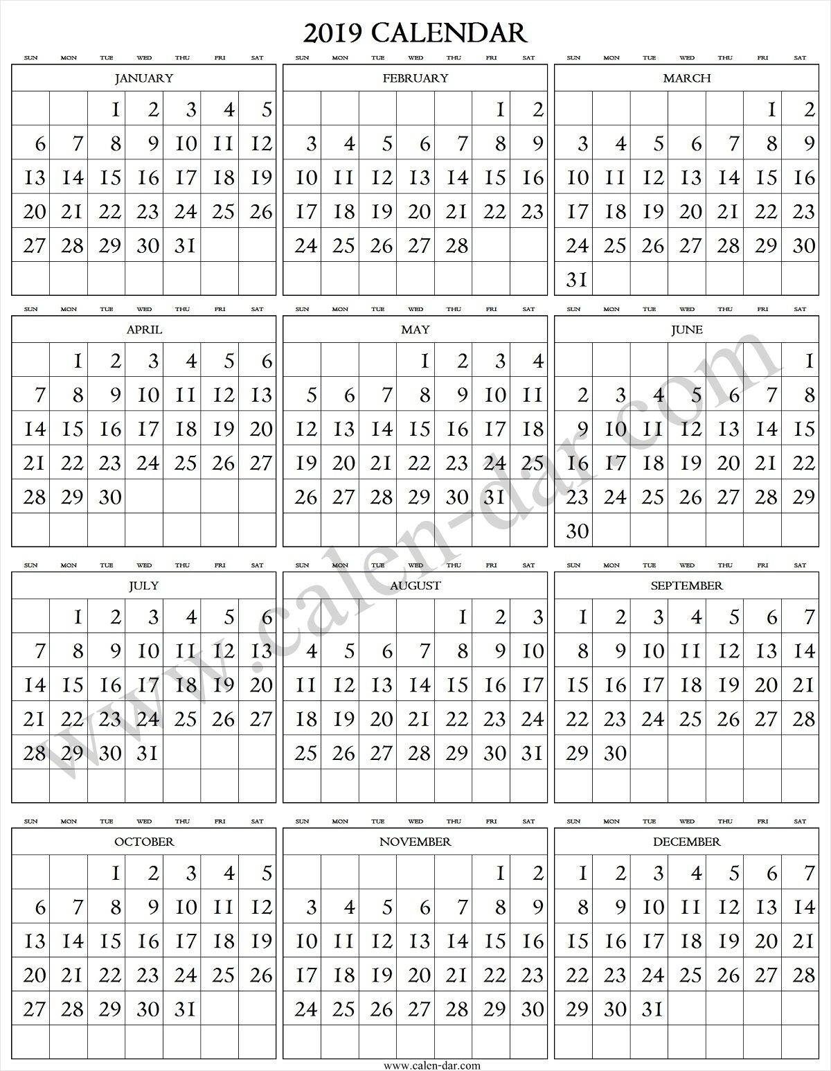 Large Printable Numbers 1 31 - Calendar Inspiration Design