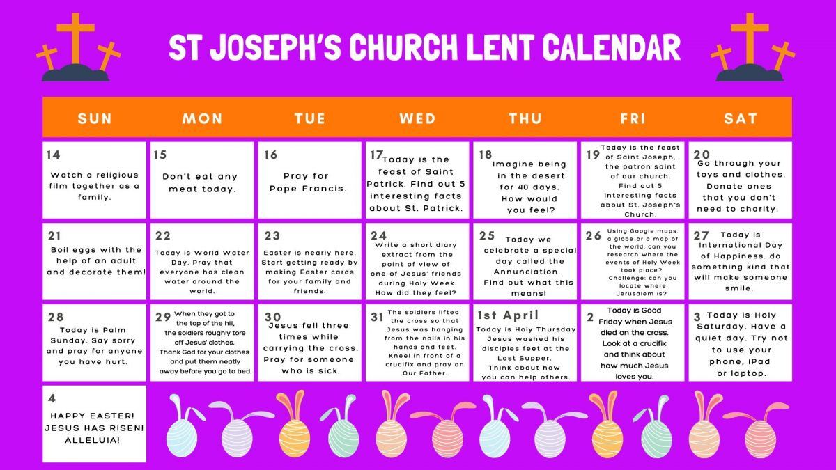 Lent Calendar 2021 - Rc Kilmarnock